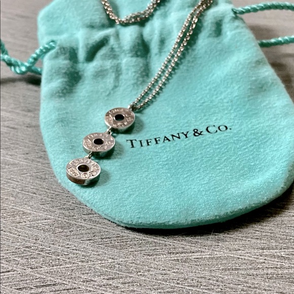 🤍Tiffany & Co. 1837 Triple Drop Circle Pendant Necklace - Picture 2 of 9